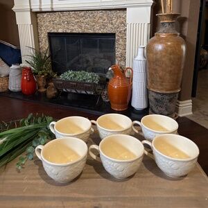 Set of 6 Woodbury Yellow Tea Cups by NIKKO